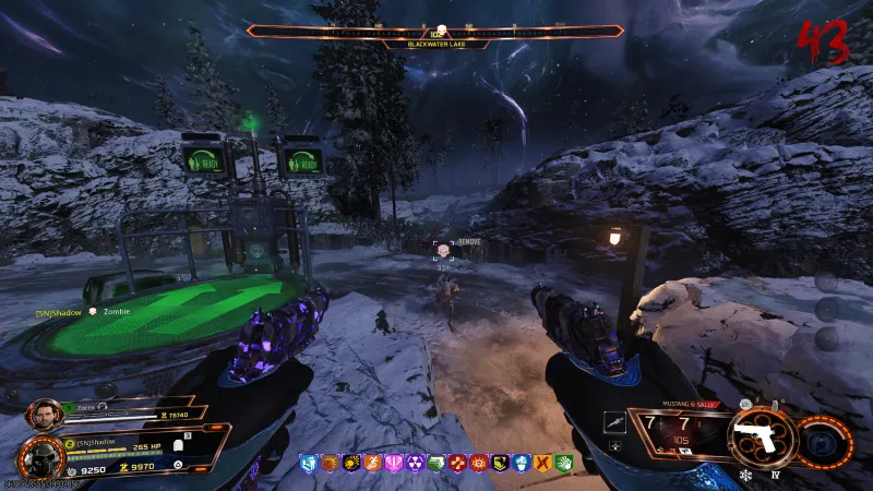 Marked Doppelghast next to the Blackwater Lake jump pad during a BO7 Cursed run for the Vril Sphere relic trial