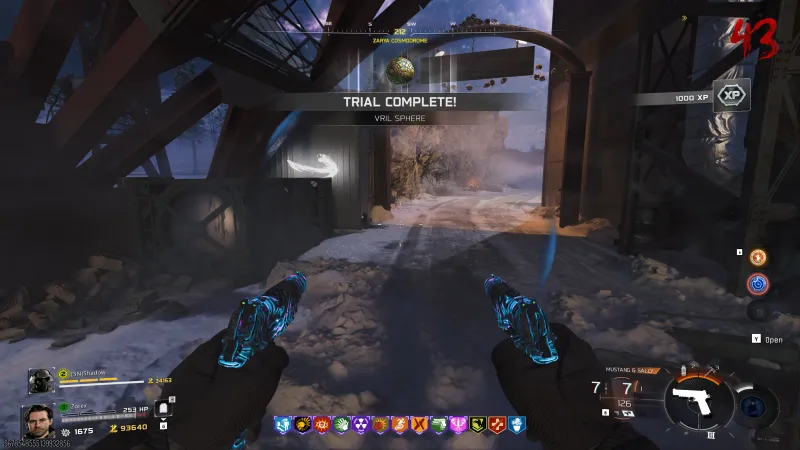 Vril Sphere relic revealed floating above the ground after completing the trial at Zarya Cosmodrome in BO7 Cursed mode