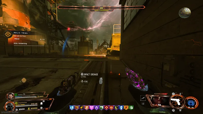 Vril Sphere trial wave 5 of 5 Kill all HVTs objective against Doppelghasts at Zarya Cosmodrome in BO7 Cursed mode