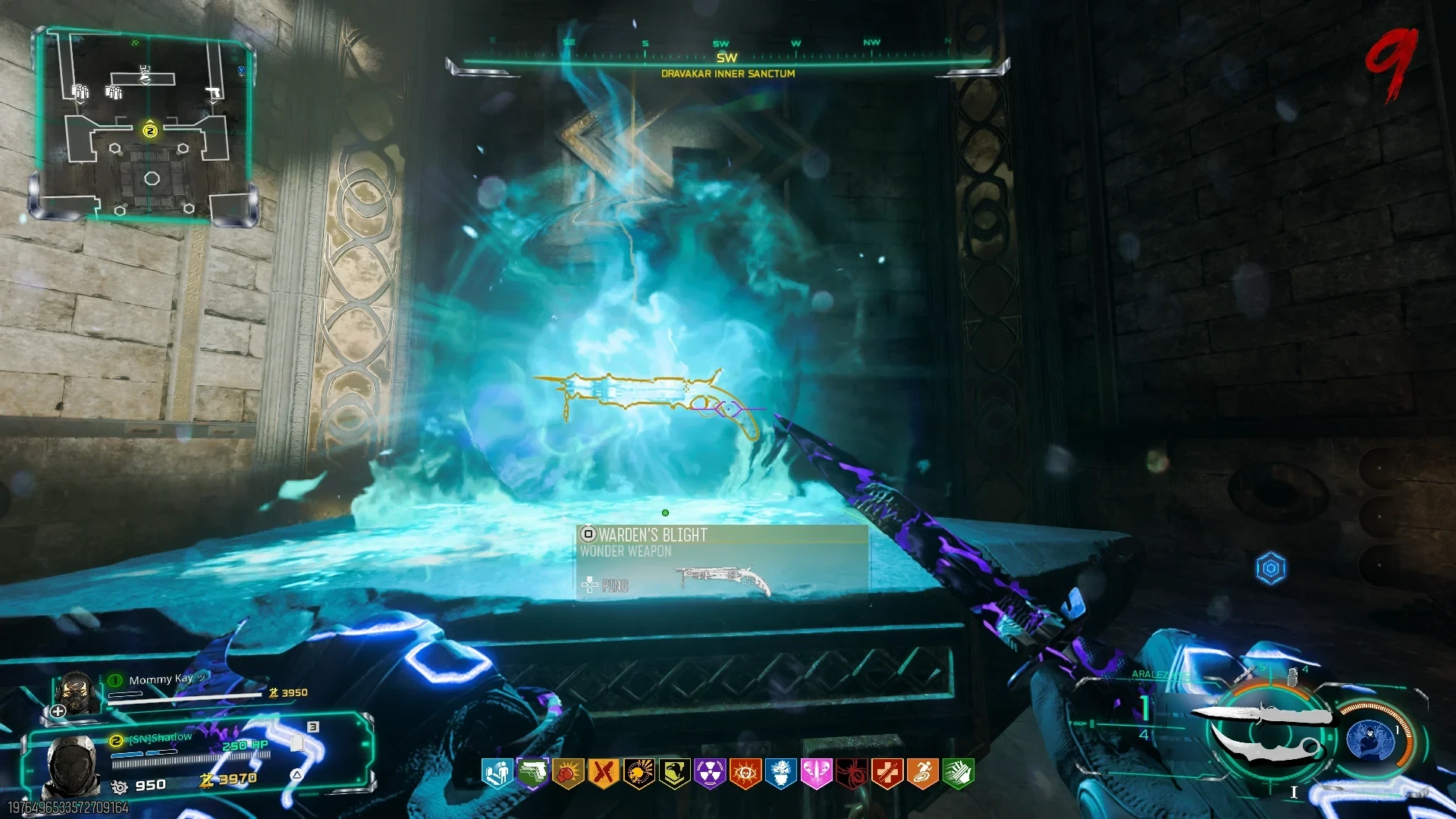 Warden's Blight forged in blue flame at Dravakar's Anvil, the Rex Infernus Wonder Weapon