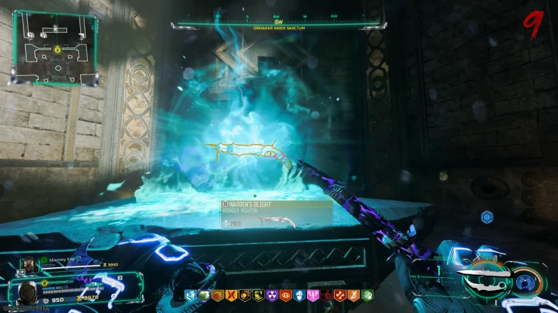 Warden's Blight forged in blue flame at Dravakar's Anvil, the Rex Infernus Wonder Weapon