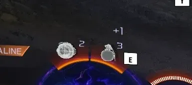 The Black Ops 7 Zombies HUD showing a plus one on the lethal equipment counter after a Free Throw proc
