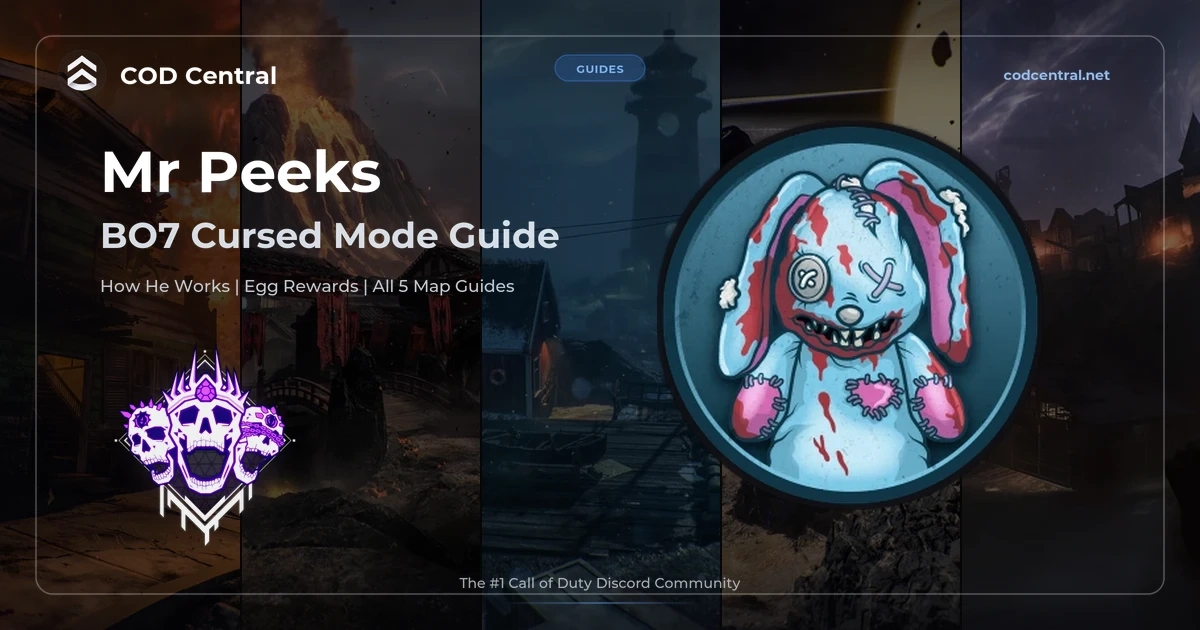 Mr Peeks spawning with egg in BO7 Cursed Mode on Paradox Junction