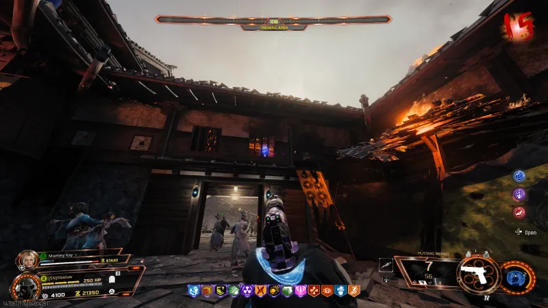 Mr Peeks near the cage by the spawn room on Kowakujo