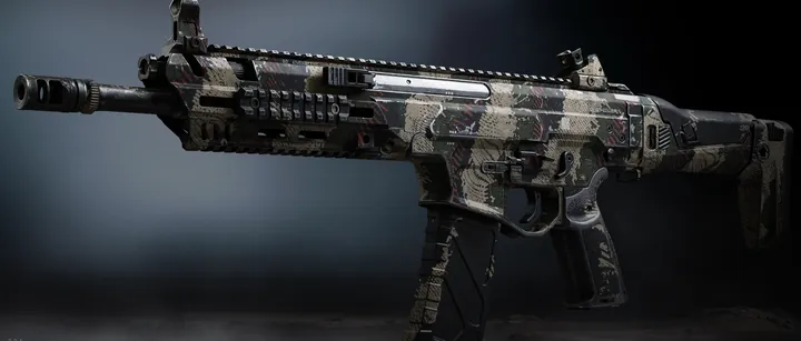 Axion with the Military Camo 4 camo in MW4 DMZ