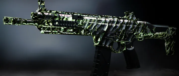 Axion with the Pyroclast Cascade camo in MW4 DMZ