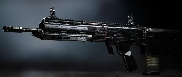 Cronen Squall with the Harmonic Break camo in MW4 DMZ
