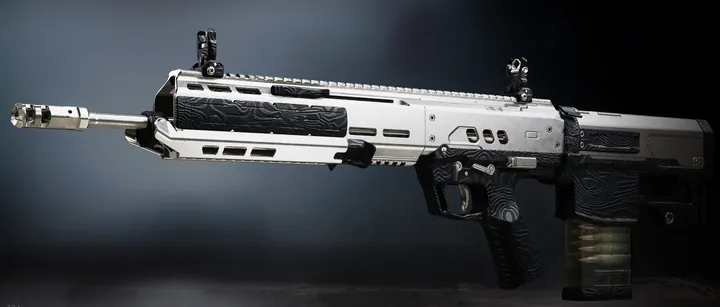 Cronen Squall with the Platinum camo in MW4 DMZ