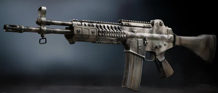 HAN 86 with the Military Camo 1 camo in MW4 DMZ