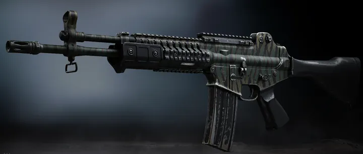 HAN 86 with the Military Camo 2 camo in MW4 DMZ