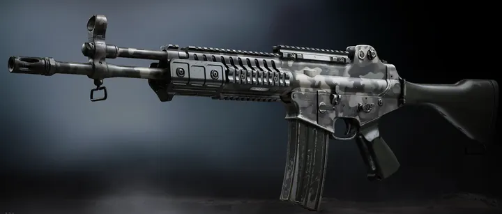 HAN 86 with the Military Camo 6 camo in MW4 DMZ