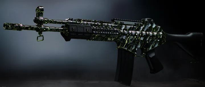 HAN 86 with the Pyroclast Scatter camo in MW4 DMZ