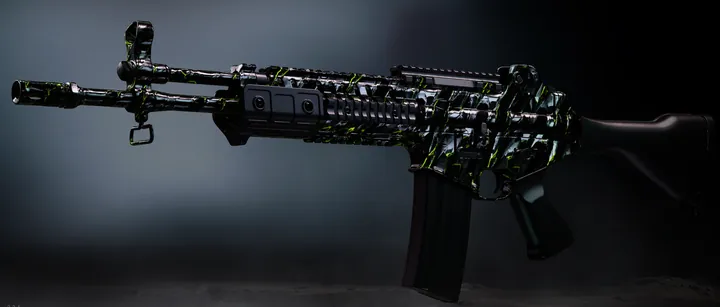 HAN 86 with the Pyroclast Terminus camo in MW4 DMZ