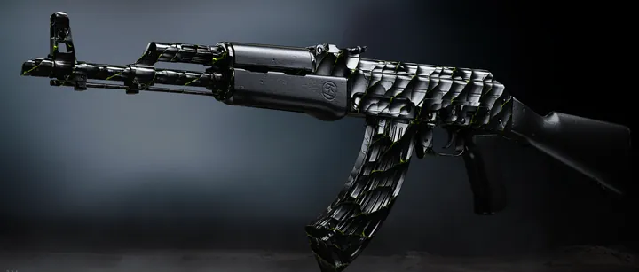 Kastov 762 with the Pyroclast camo in MW4 DMZ