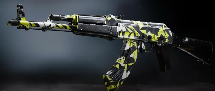 Kastov 762 with the Raster Aux camo in MW4 DMZ