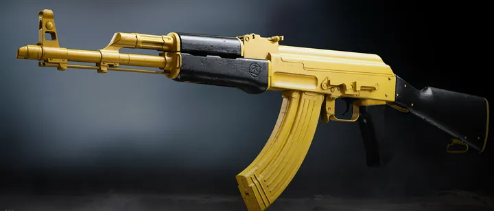 Kastov 762 with the Yellow camo in MW4 DMZ