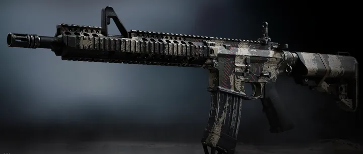 M4 with the Military Camo 4 camo in MW4 DMZ