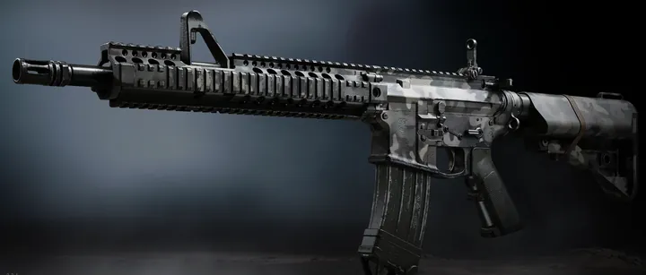 M4 with the Military Camo 6 camo in MW4 DMZ