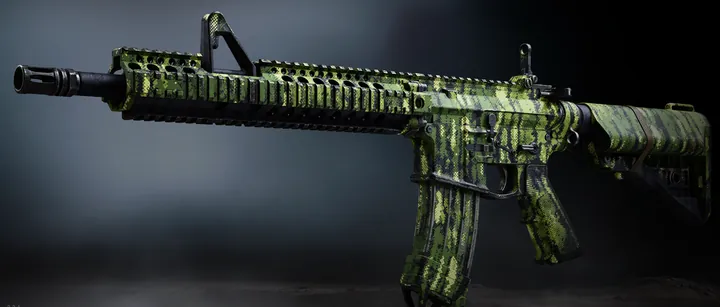 M4 with the Military Camo 7 camo in MW4 DMZ