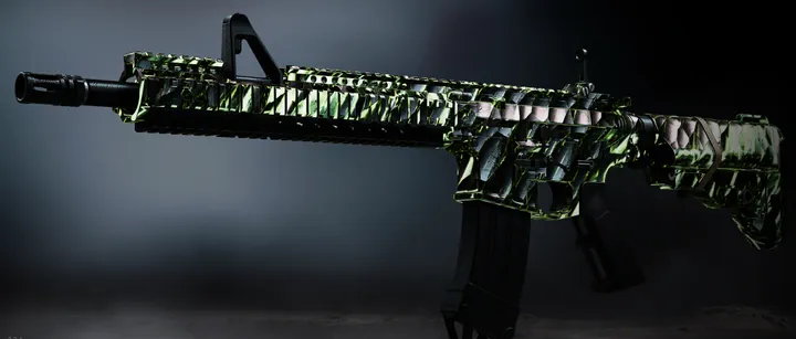 M4 with the Pyroclast Cascade camo in MW4 DMZ
