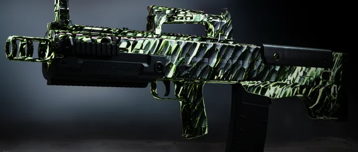 Oden with the Pyroclast Cascade camo in MW4 DMZ