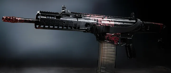 Patriot XMR with the Harmonic Break camo in MW4 DMZ