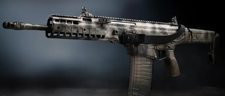 Patriot XMR with the Military Camo 1 camo in MW4 DMZ