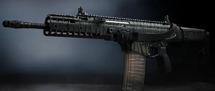 Patriot XMR with the Military Camo 2 camo in MW4 DMZ