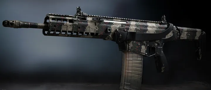 Patriot XMR with the Military Camo 4 camo in MW4 DMZ