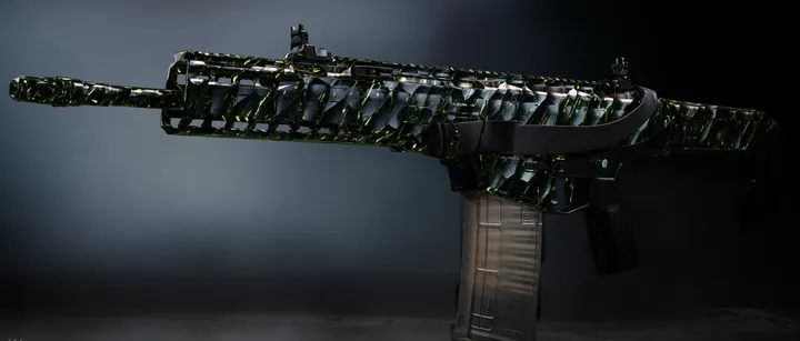 Patriot XMR with the Pyroclast Scatter camo in MW4 DMZ