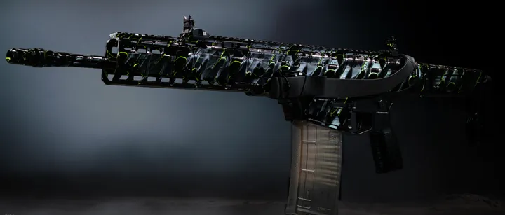 Patriot XMR with the Pyroclast Terminus camo in MW4 DMZ