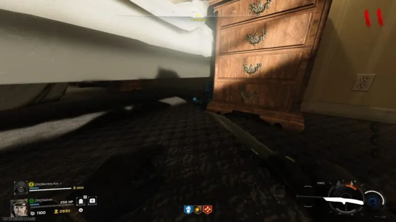 Mr. Peeks figurine location in the Liberty Falls secret room on Totenreich, found on the floor near the bed and dresser