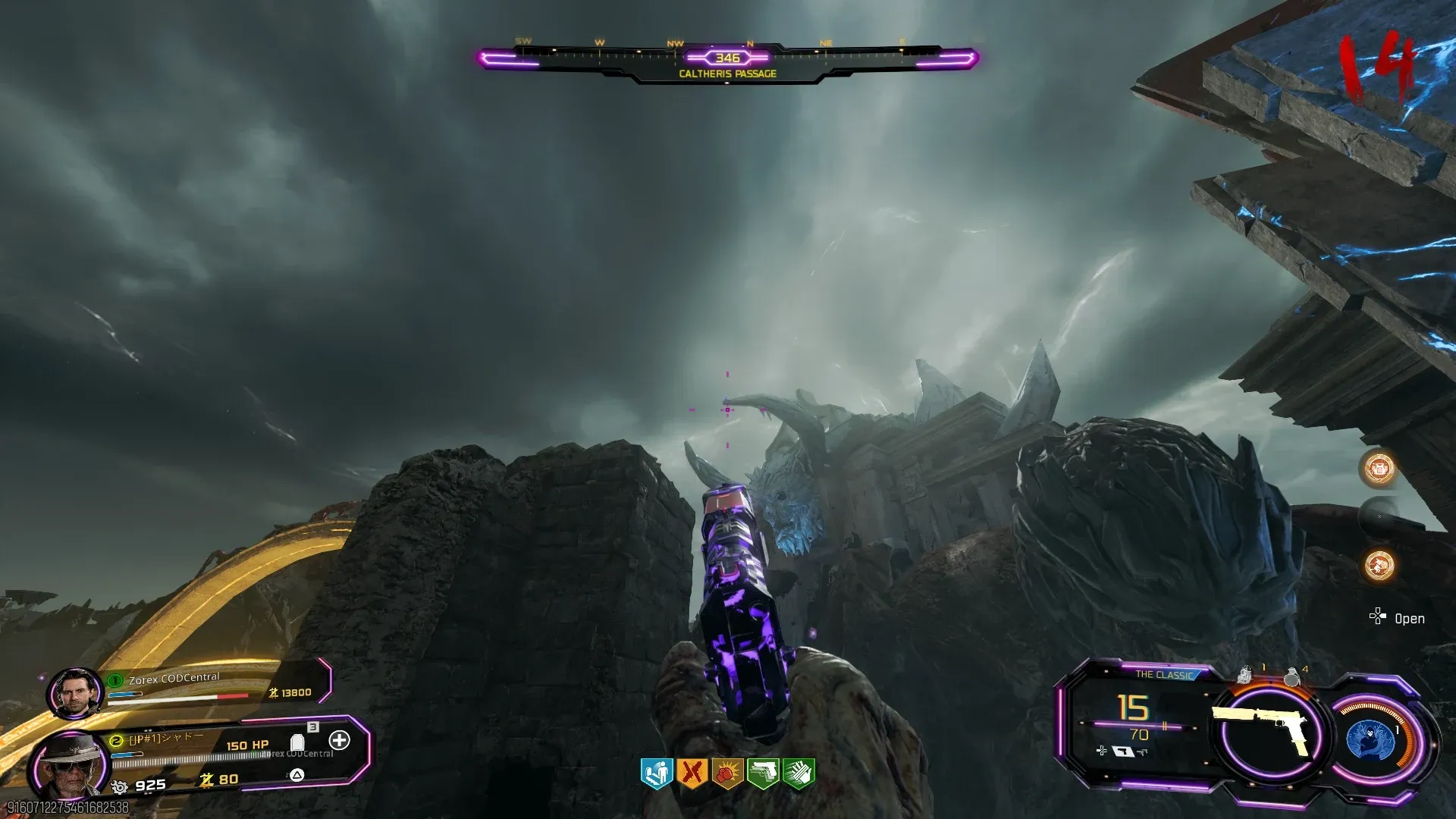 Mr Peeks spawn location in Caltheris Passage on Rex Infernus, BO7 Cursed Mode