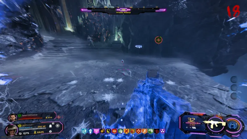 Regular egg drop received from Mr Peeks at Nyxara Passage on Rex Infernus, BO7 Cursed Mode