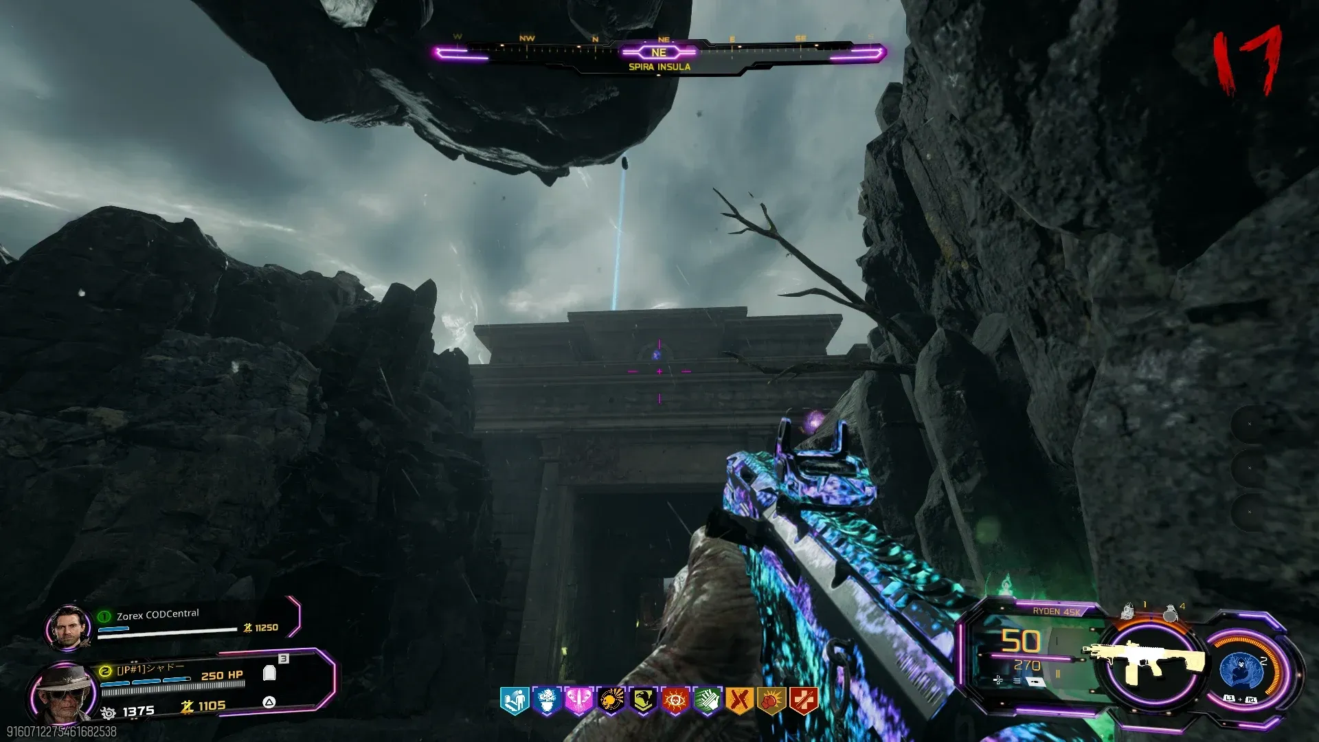 Mr Peeks spawn location at Spira Insula on Rex Infernus near the island edge, BO7 Cursed Mode