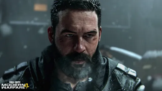 Close-up of a weathered Captain Price from Activision's MW4 Story So Far blog