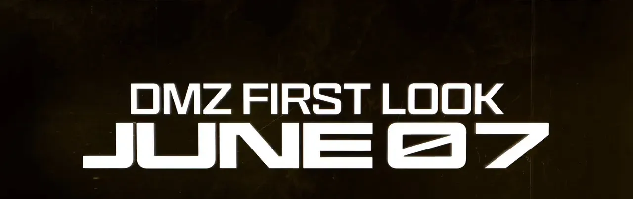 DMZ First Look June 07 title card from the MW4 reveal trailer