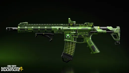 The Inner Circuit M4 blueprint in translucent OG Green, the Xbox Series X|S version celebrating 25 years of Xbox