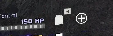 The Black Ops 7 Zombies HUD showing three armor plates in reserve without the Plate Hunter augment