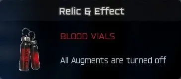 Blood Vials relic effect: all augments disabled in BO7 Cursed mode
