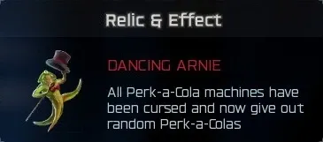 Dancing Arnie relic effect: perk machines give random perks in BO7 Cursed mode