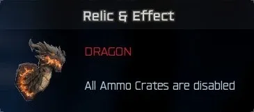Dragon relic effect: ammo caches disabled in BO7 Cursed mode