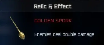 Golden Spork relic effect: enemies deal double damage in BO7 Cursed mode