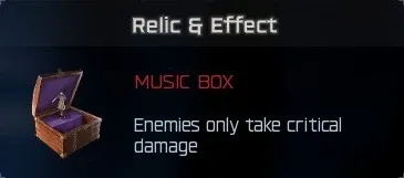 Music Box relic effect: enemies only take critical hit damage in BO7 Cursed mode