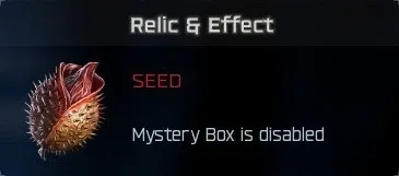 Seed relic effect: mystery box disabled in BO7 Cursed mode