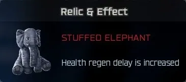Stuffed Elephant relic effect: health regen delay increased in BO7 Cursed mode