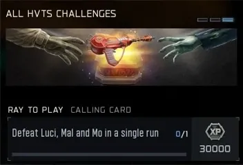 Rogue Run All Targets reward: Ray to Play Calling Card for defeating all HVTs