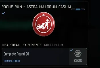 Near Death Experience GobbleGum reward for completing Round 20 on Astra Malorum Casual
