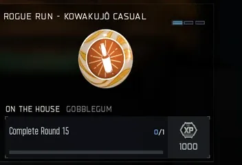 On The House GobbleGum reward for completing Round 15 on Kowakujo Casual