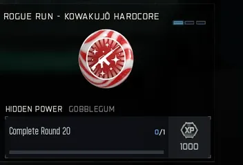 Hidden Power GobbleGum reward for completing Round 20 on Kowakujo Hardcore